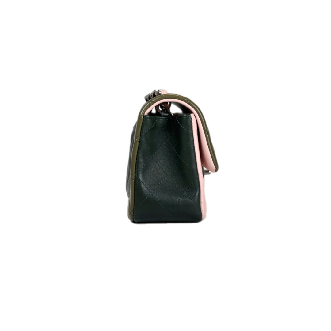 Chanel Classic Flap Mini Pink/Green