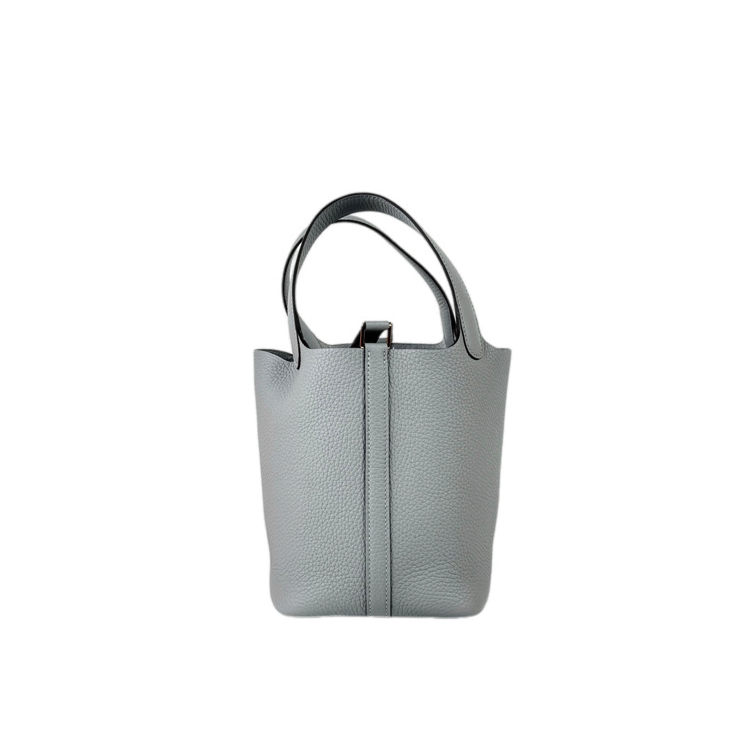 Hermes Picotin 18 Gris Pantin TC Bag