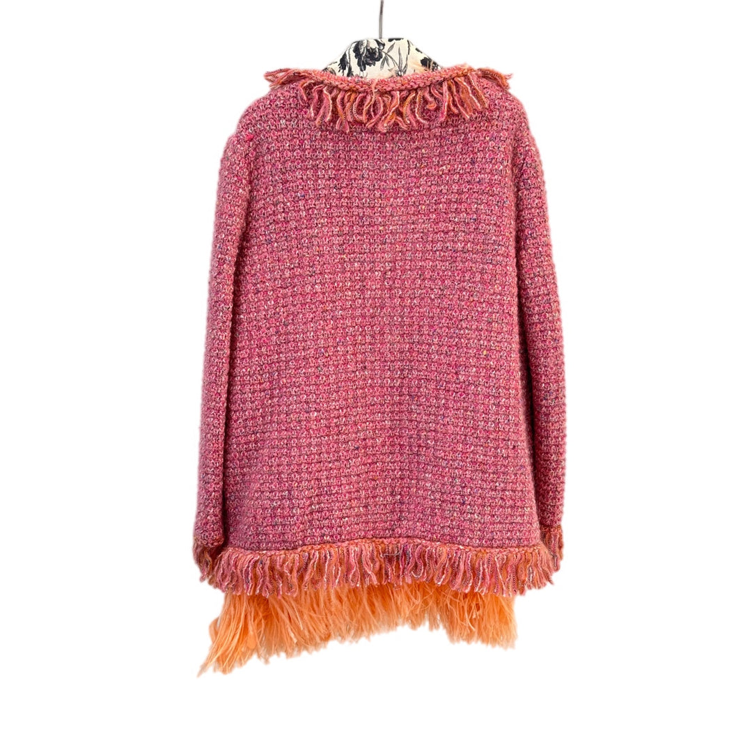 Gucci Pink Tweed Jacket #L