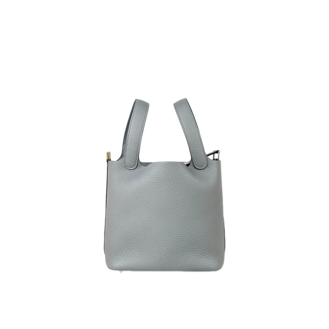 Hermes Picotin 18 Gris Pantin TC Bag
