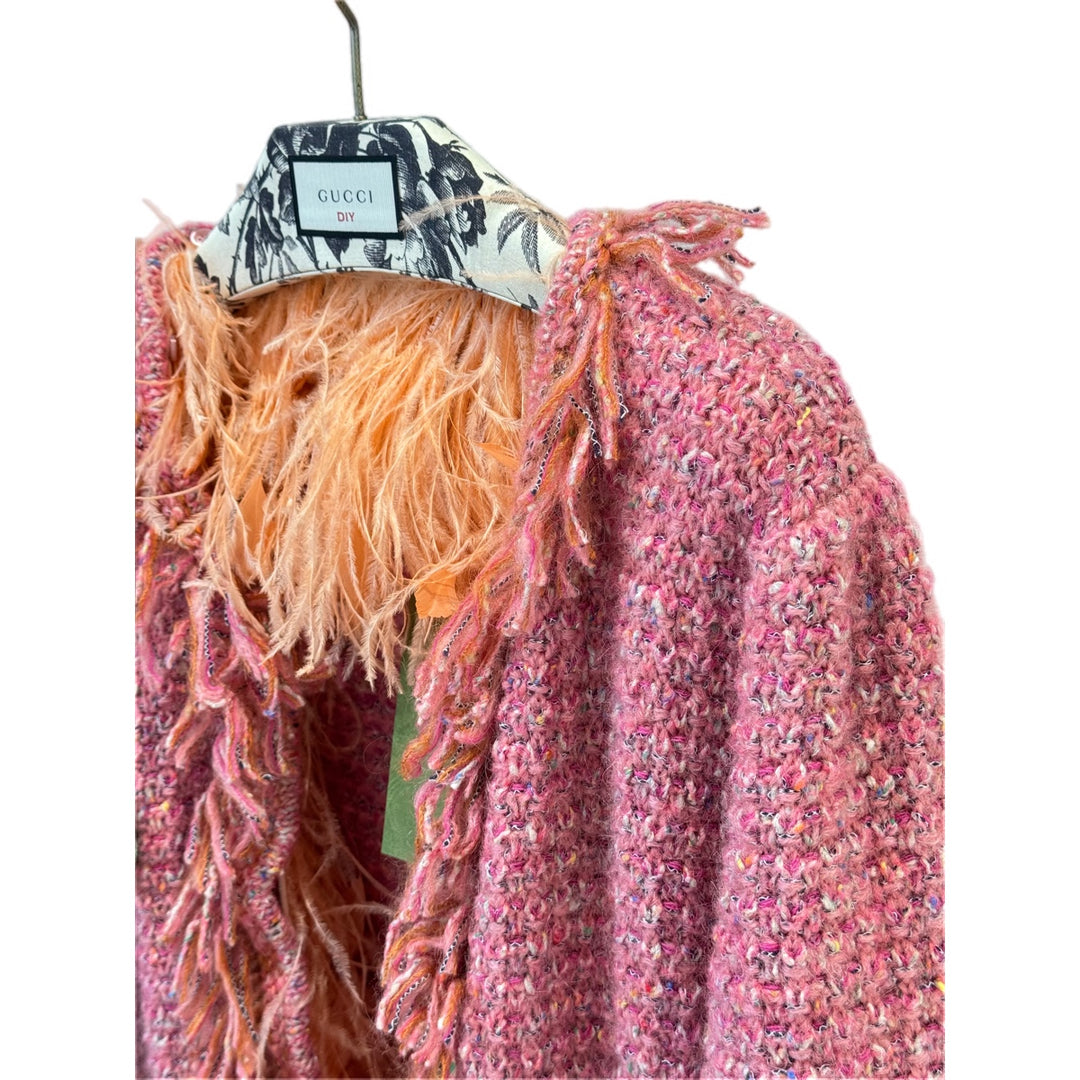 Gucci Pink Tweed Jacket #L
