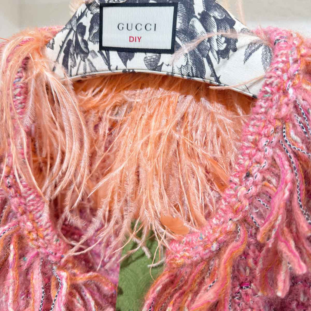 Gucci Pink Tweed Jacket #L