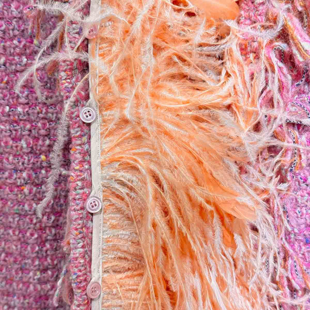 Gucci Pink Tweed Jacket #L