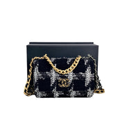 Chanel 19 Woc Tweed Black/White Bag