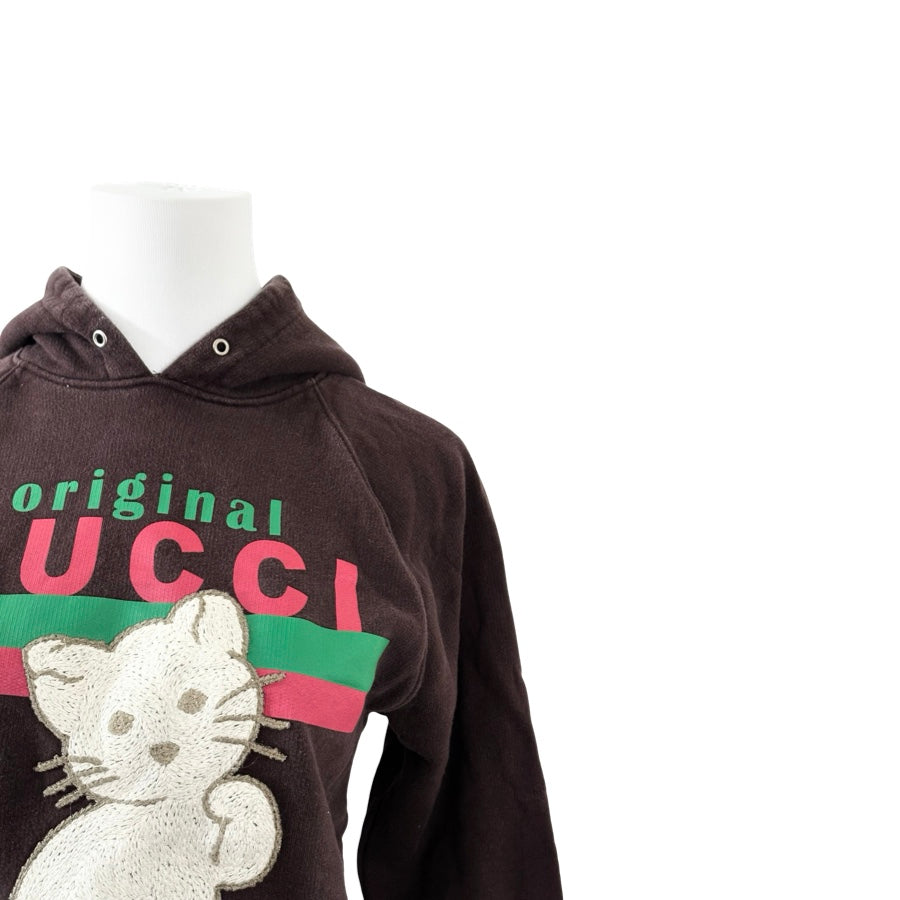Gucci Kids Cat Print Sweatshirt Jacket #8