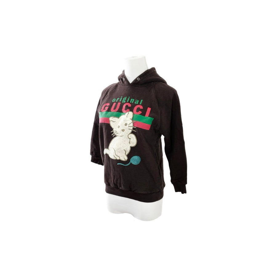 Gucci Kids Cat Print Sweatshirt Jacket #8