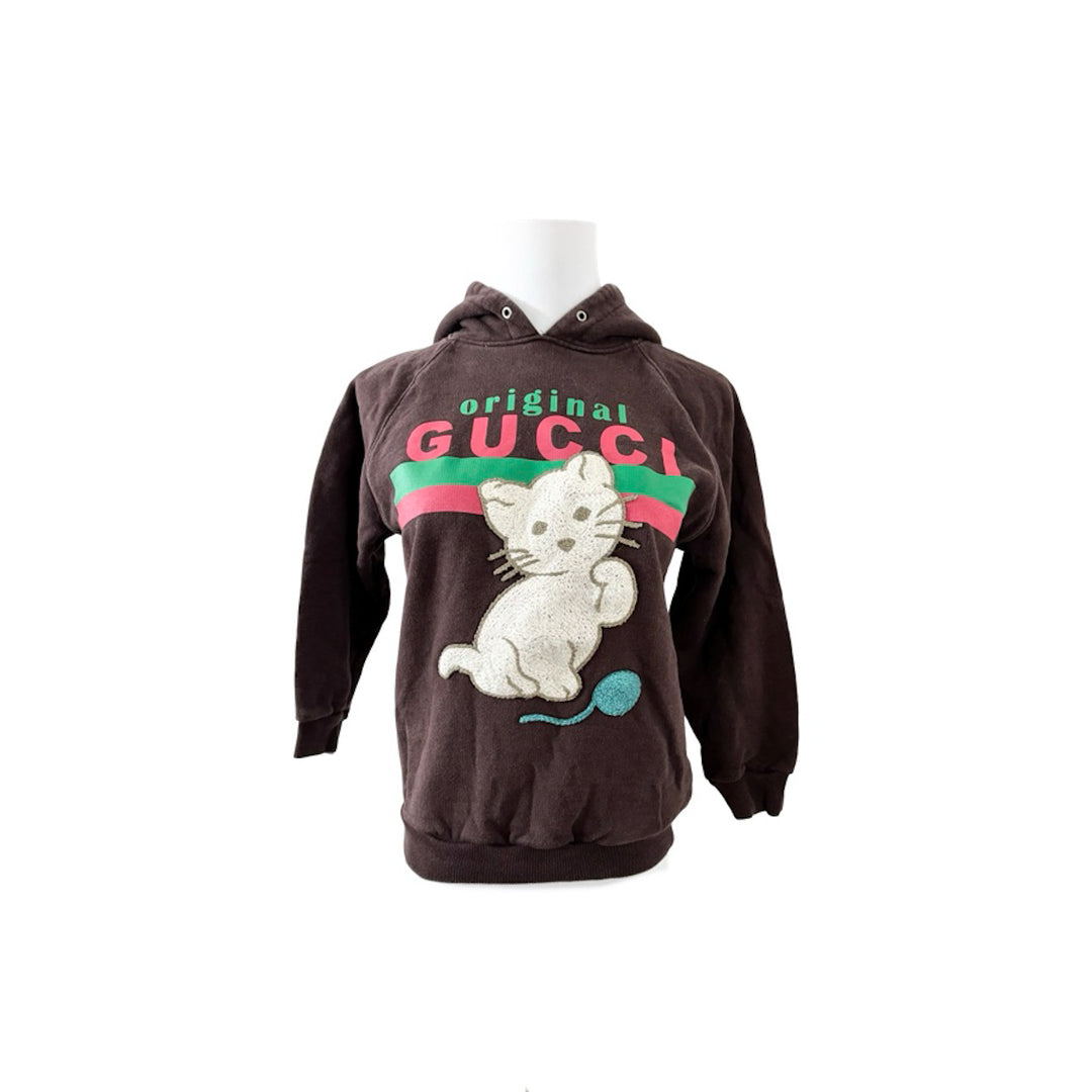 Gucci Kids Cat Print Sweatshirt Jacket #8