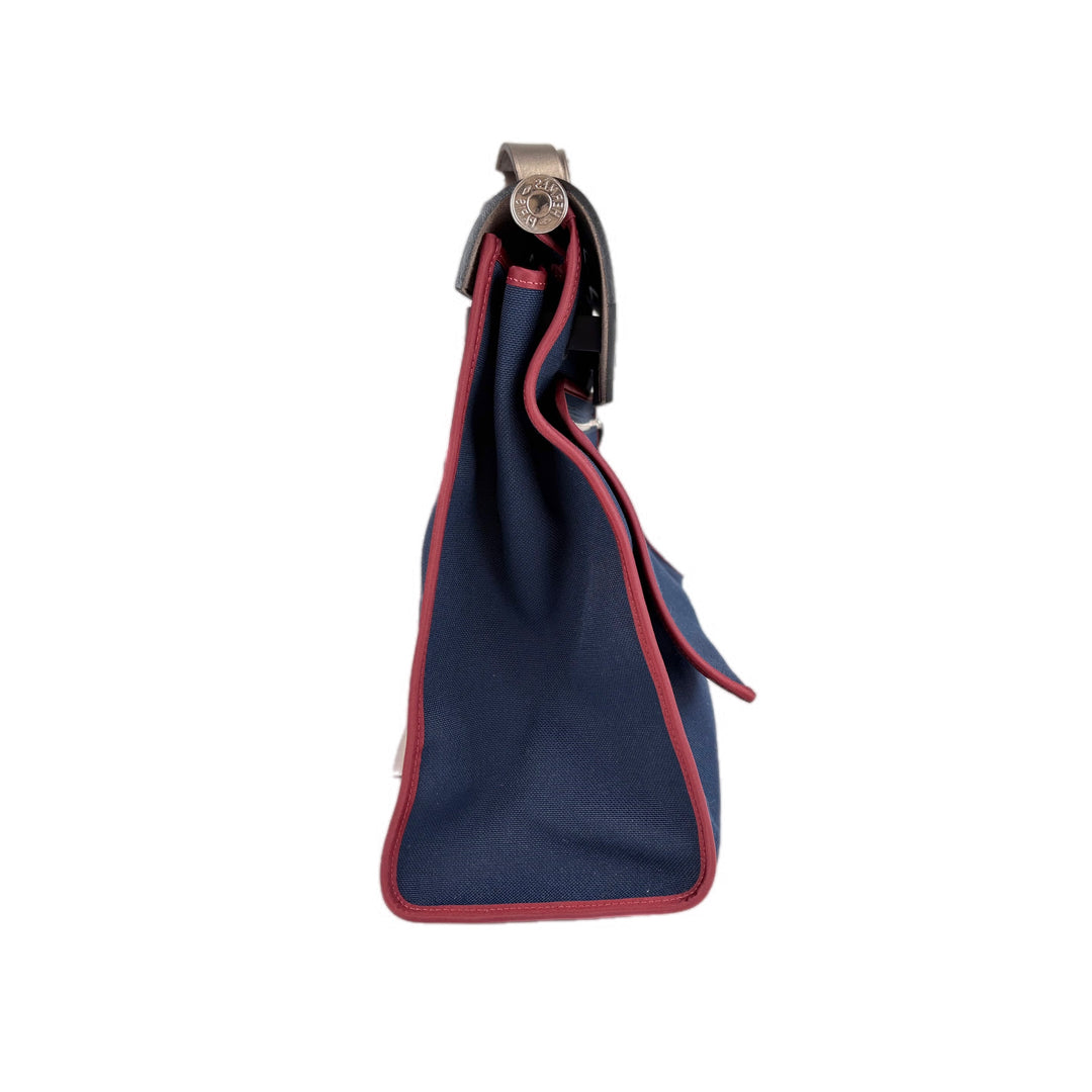 Hermes Herbag Zip 39 Blue Bag