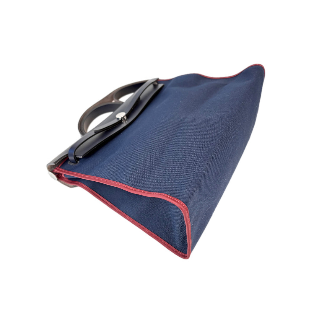 Hermes Herbag Zip 39 Blue Bag