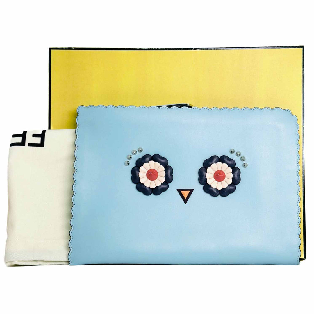 Fendi Vitello Century Flat Pouch