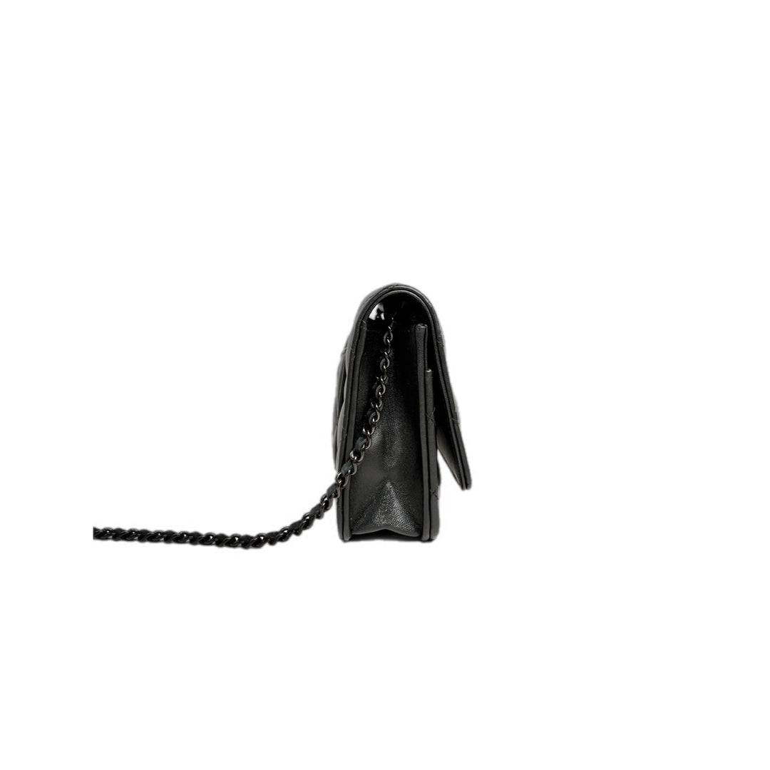 Chanel Classic Flap Woc Bag So Black