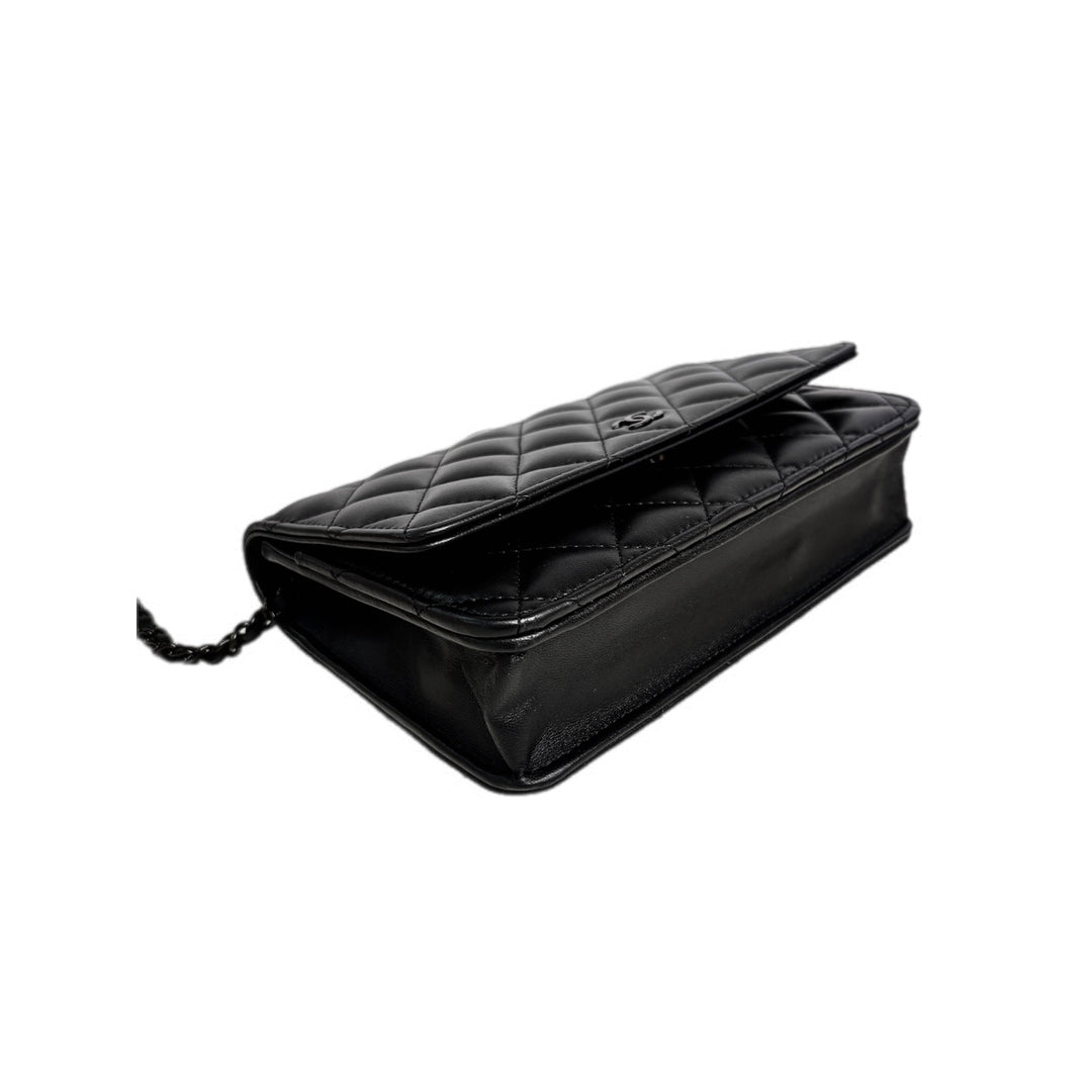 Chanel Classic Flap Woc Bag So Black