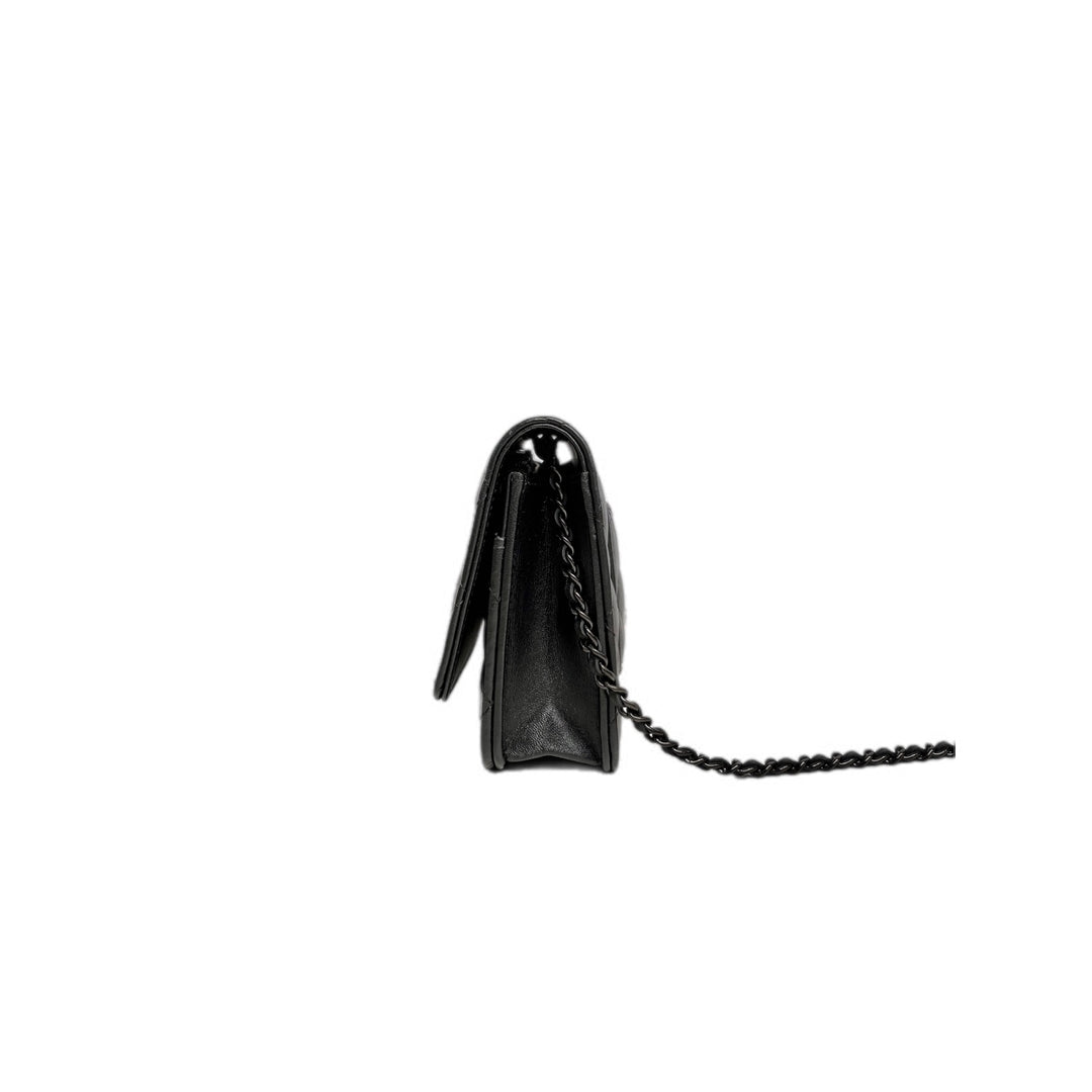 Chanel Classic Flap Woc Bag So Black