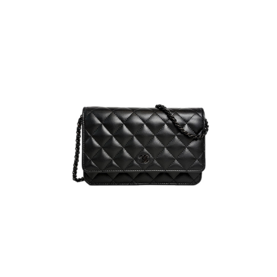 Chanel Classic Flap Woc Bag So Black