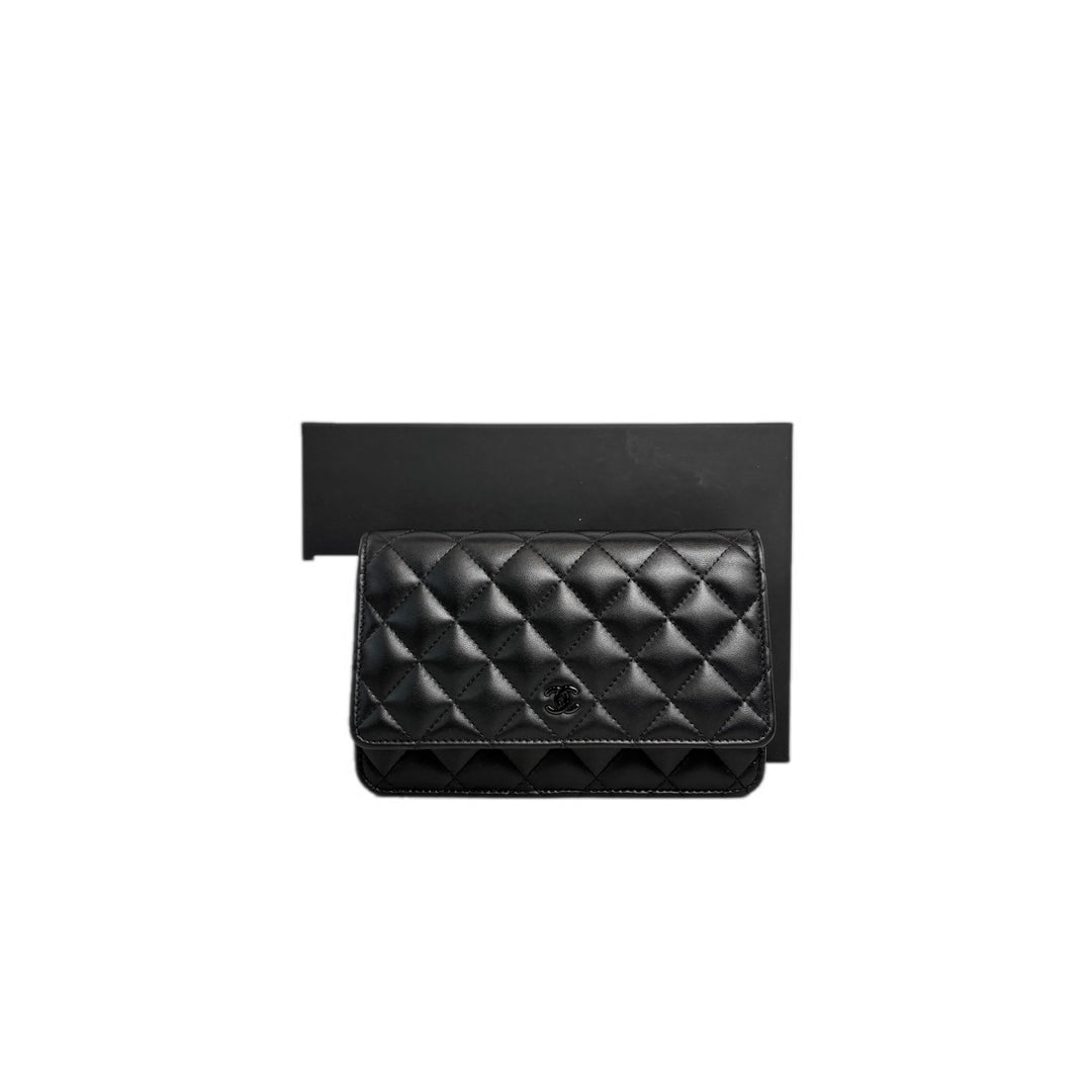 Chanel Classic Flap Woc Bag So Black