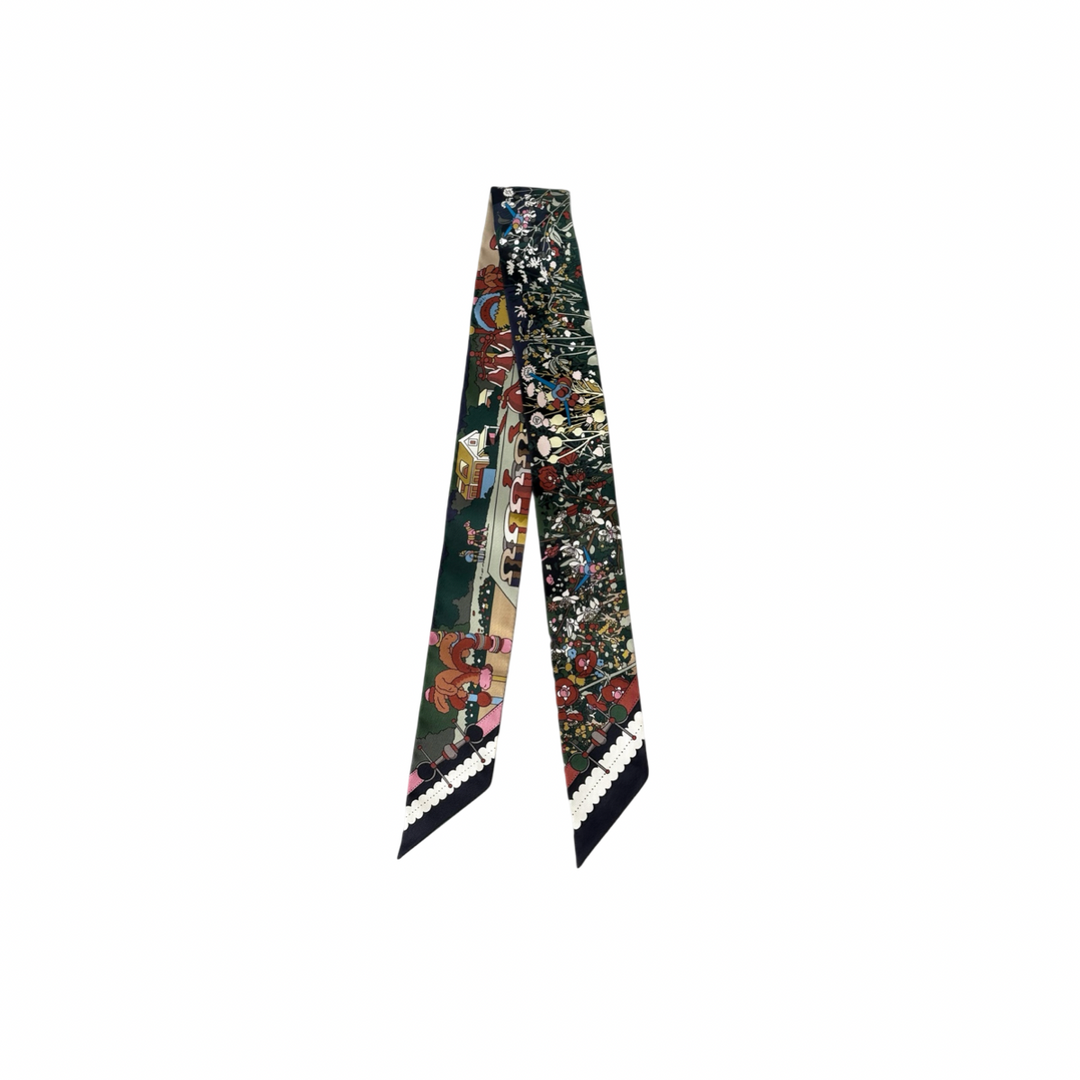 Hermes Flower New Silk Twilly