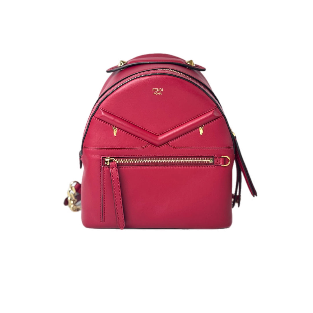 Fendi Red Monster Eye Mini Backpack Bag