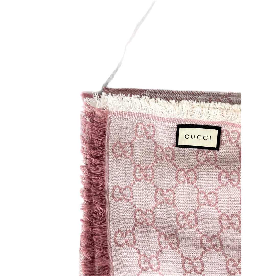 Gucci Pink Cotton Scarf