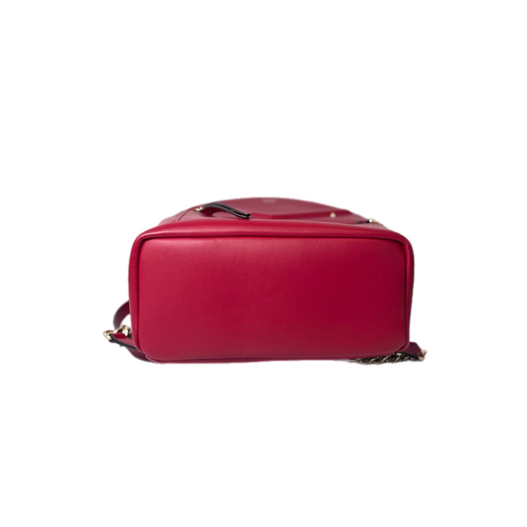 Fendi Red Monster Eye Mini Backpack Bag