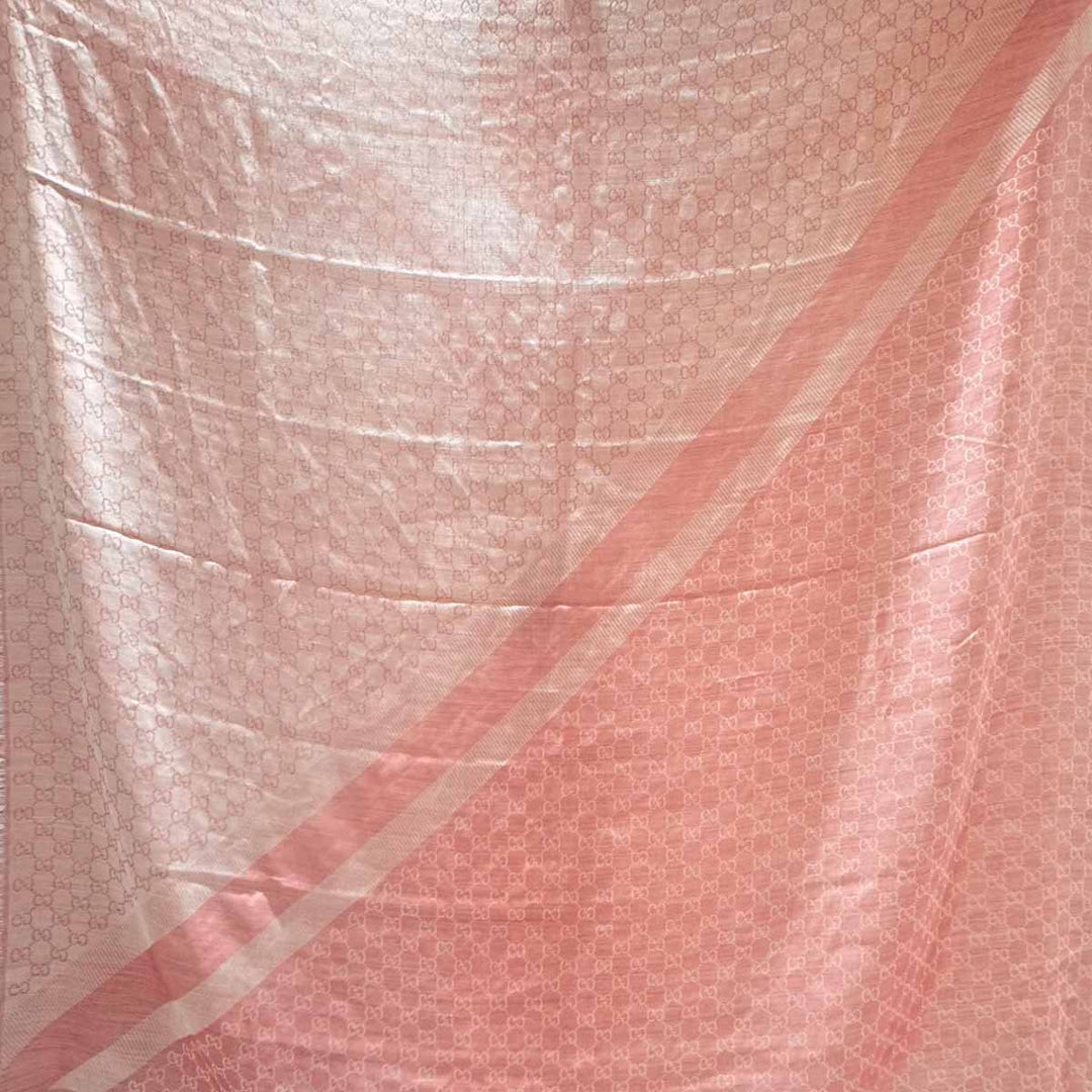 Gucci Pink Cotton Scarf