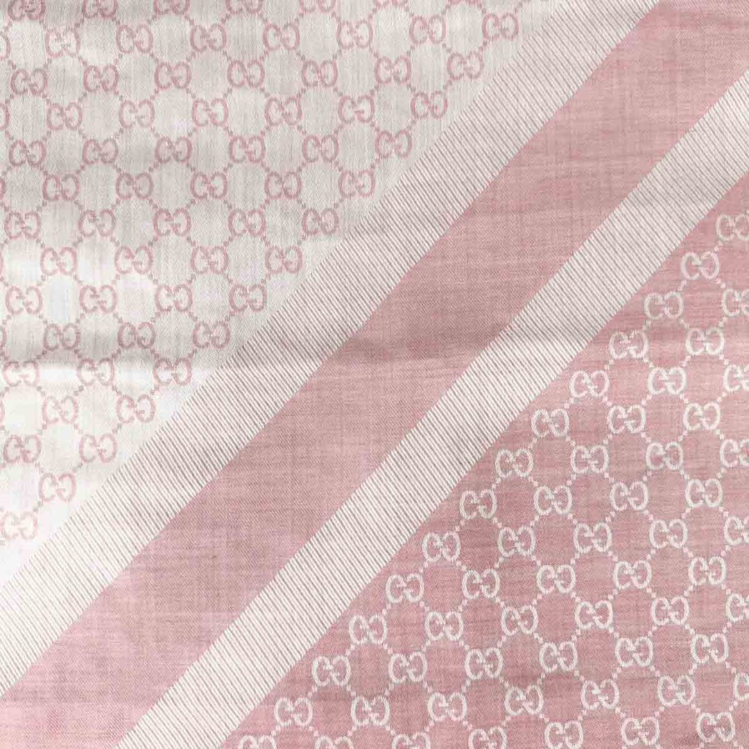 Gucci Pink Cotton Scarf