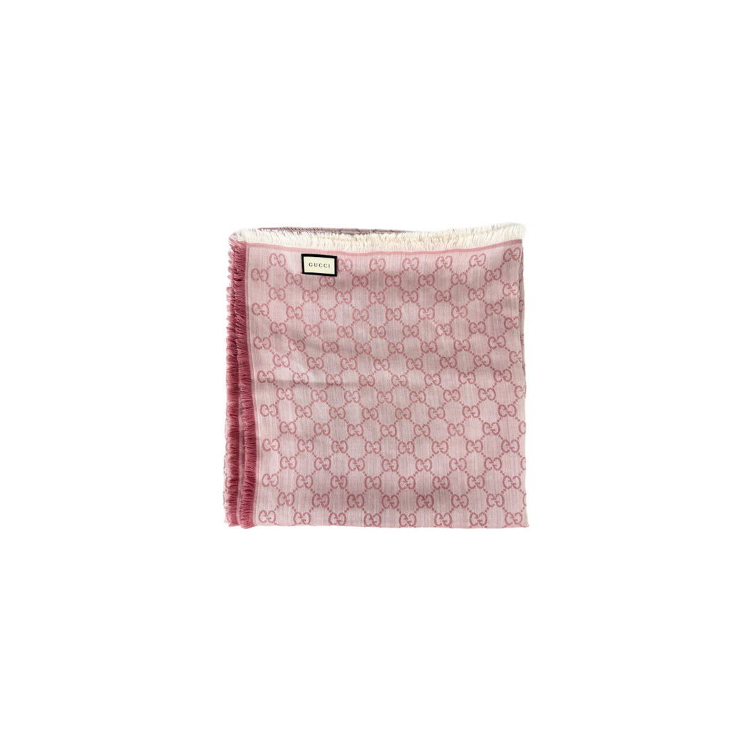 Gucci Pink Cotton Scarf