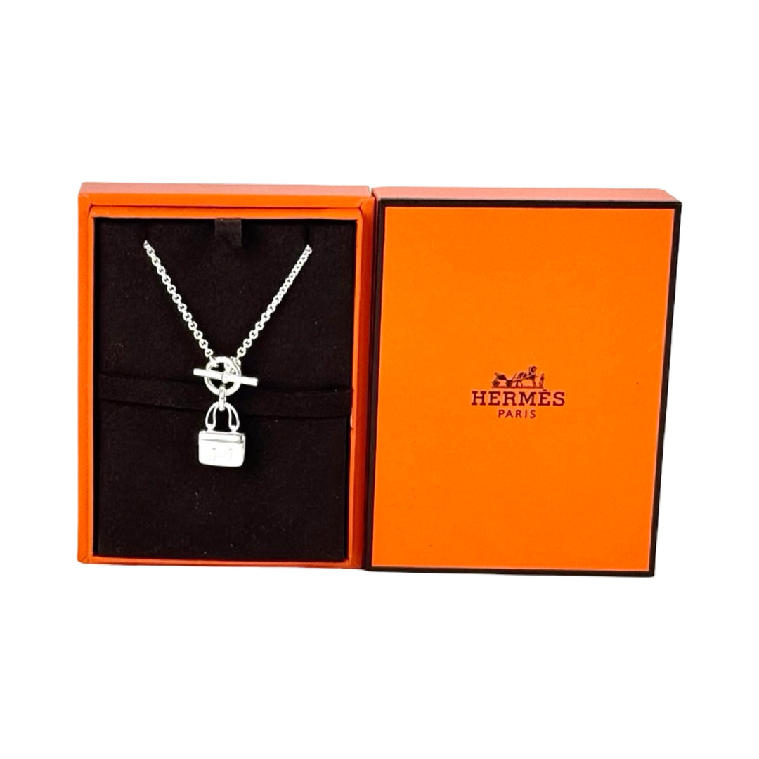 Hermes Silver Constance Necklace