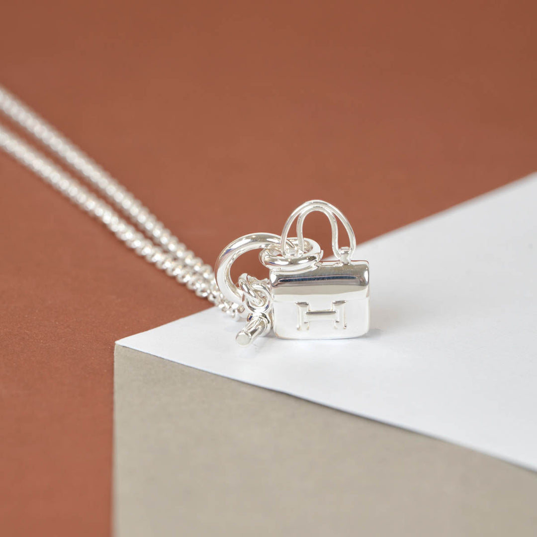 Hermes Silver Constance Necklace
