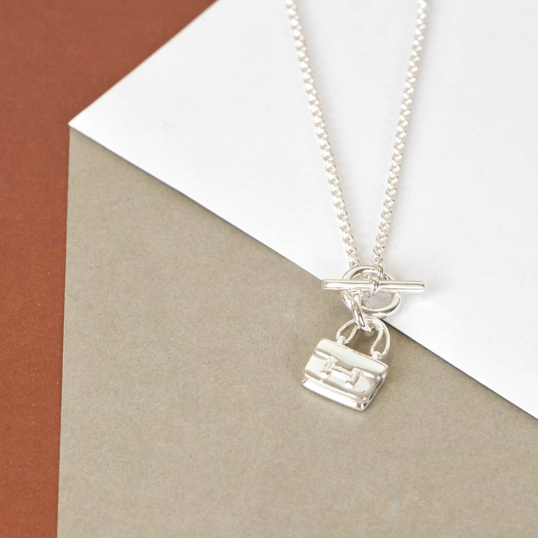 Hermes Silver Constance Necklace