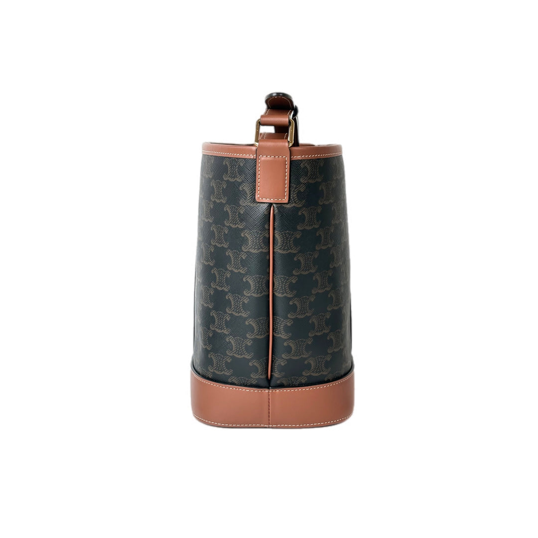 Celine Small Bucket Triomphe Canvas Bag
