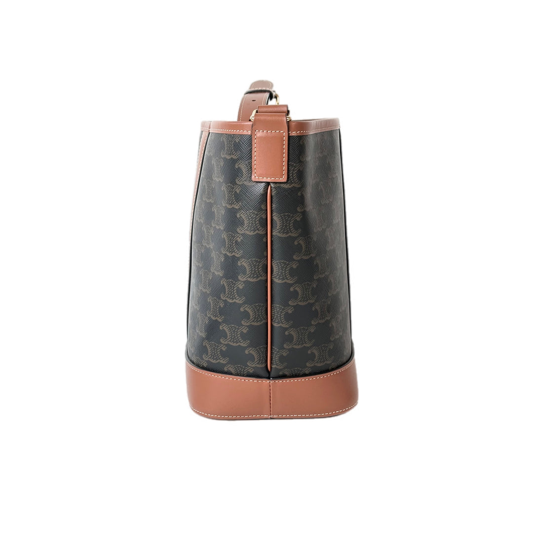 Celine Small Bucket Triomphe Canvas Bag