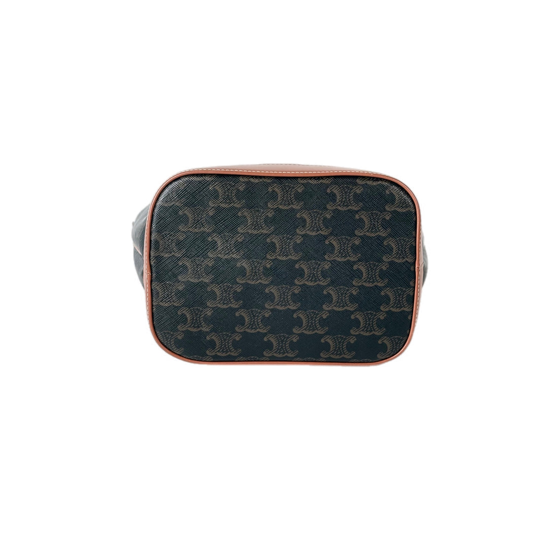 Celine Small Bucket Triomphe Canvas Bag