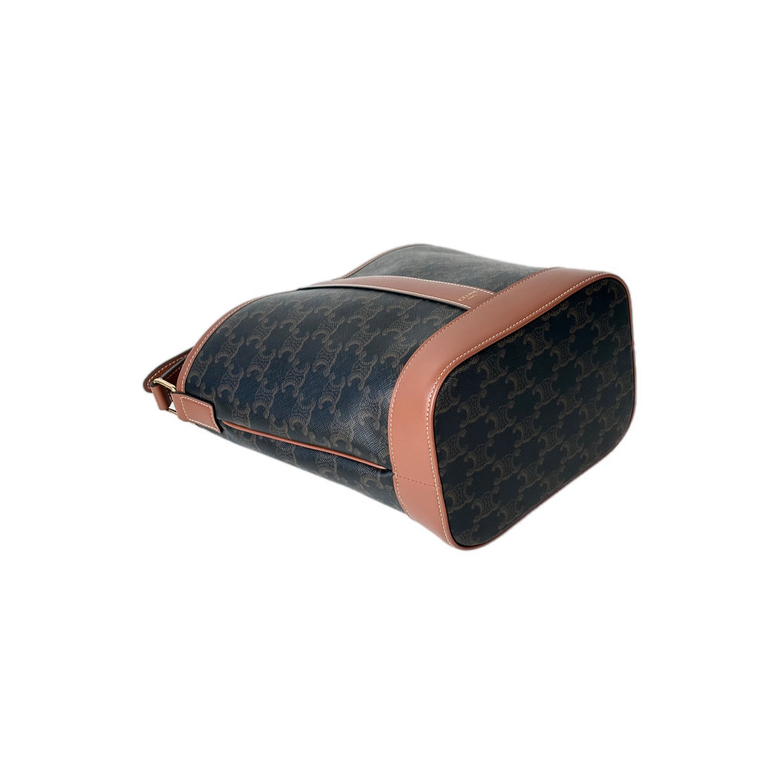 Celine Small Bucket Triomphe Canvas Bag