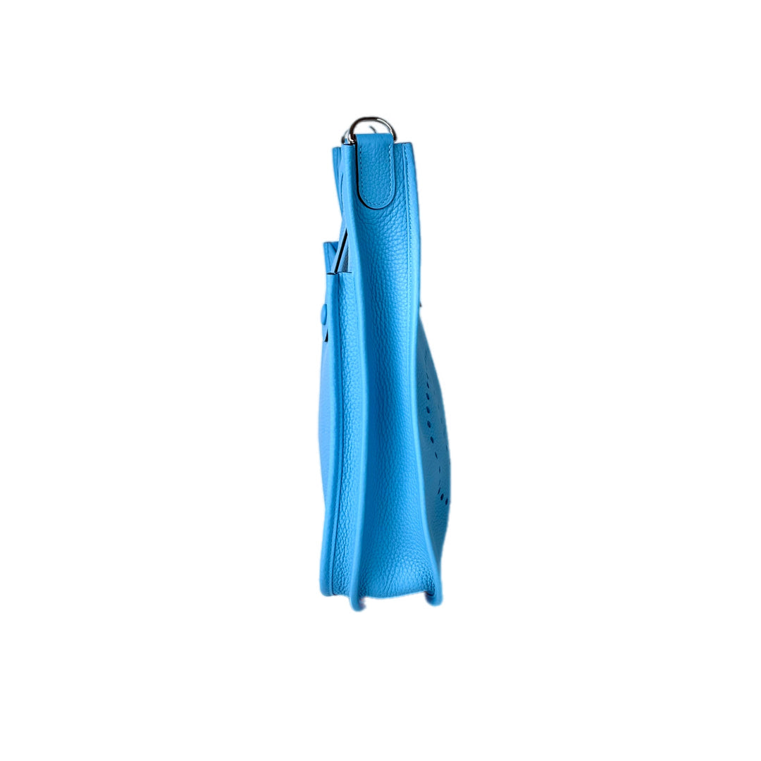Hermes Evelyne 29cm Bag Blue Togo