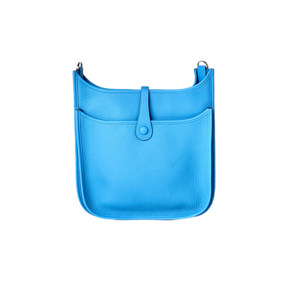 Hermes Evelyne 29cm Bag Blue Togo