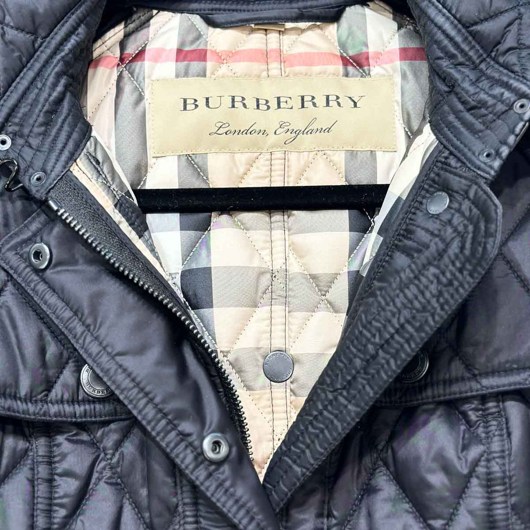 Burberry Black Finsbridge Quilted Jacket M