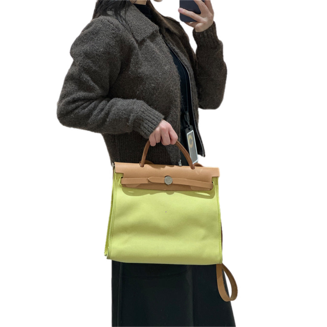 Hermes Herbag Yellow 31