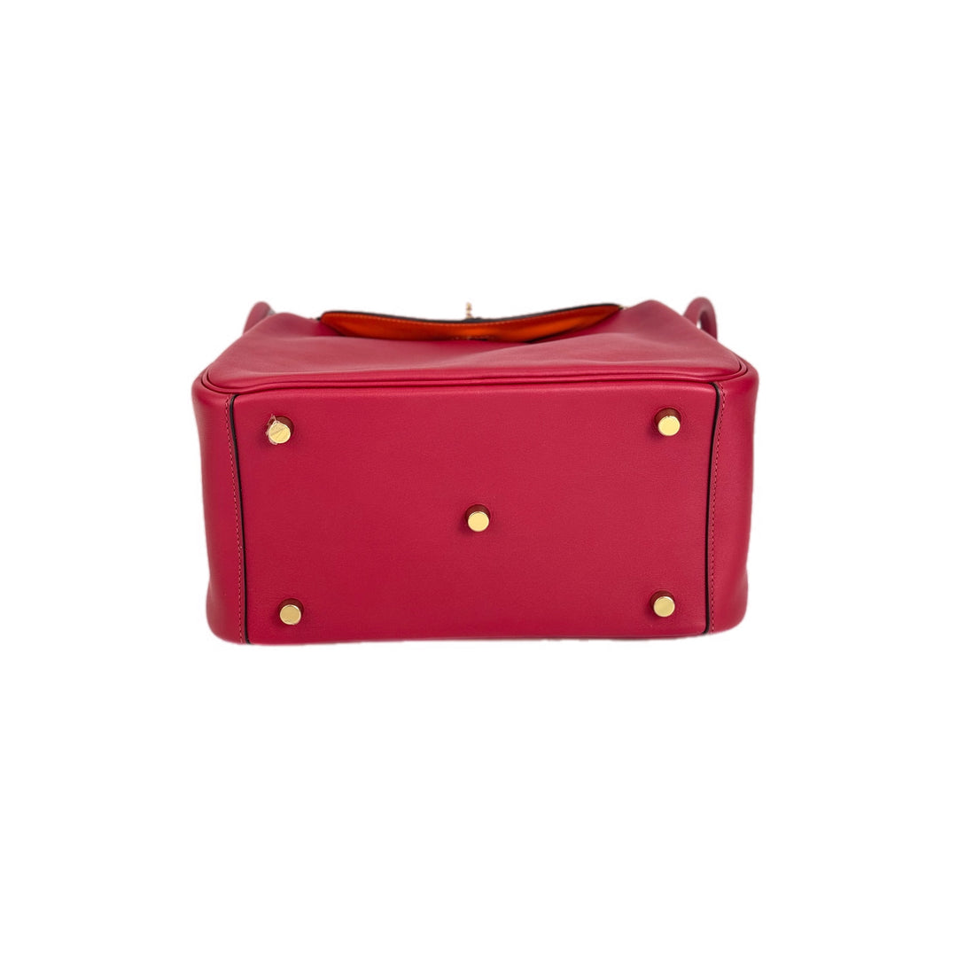 Hermes Lindy 26cm Bag Red Swift