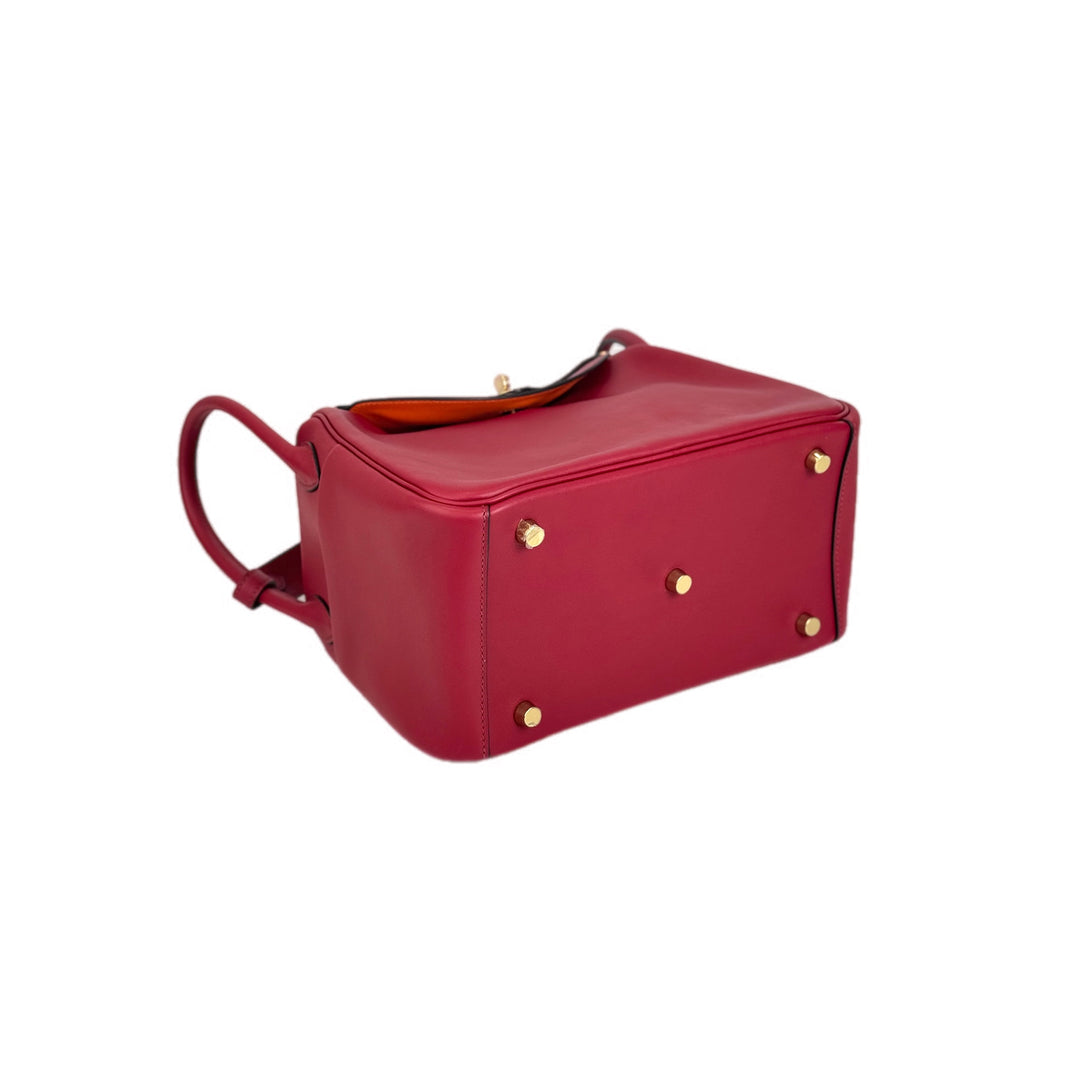 Hermes Lindy 26cm Bag Red Swift
