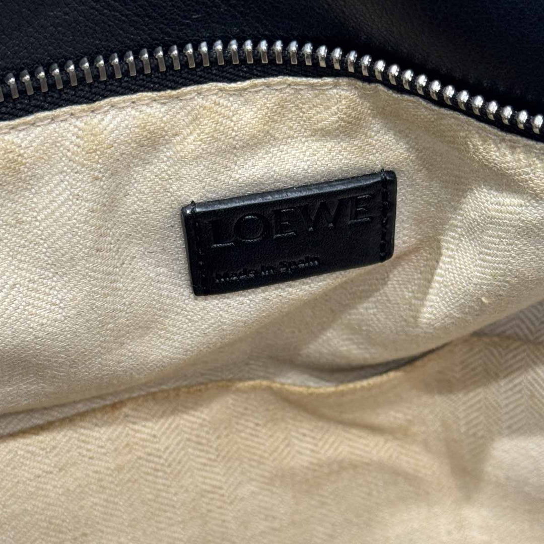 Loewe Puzzle Med Mint Black Calfskin Bag