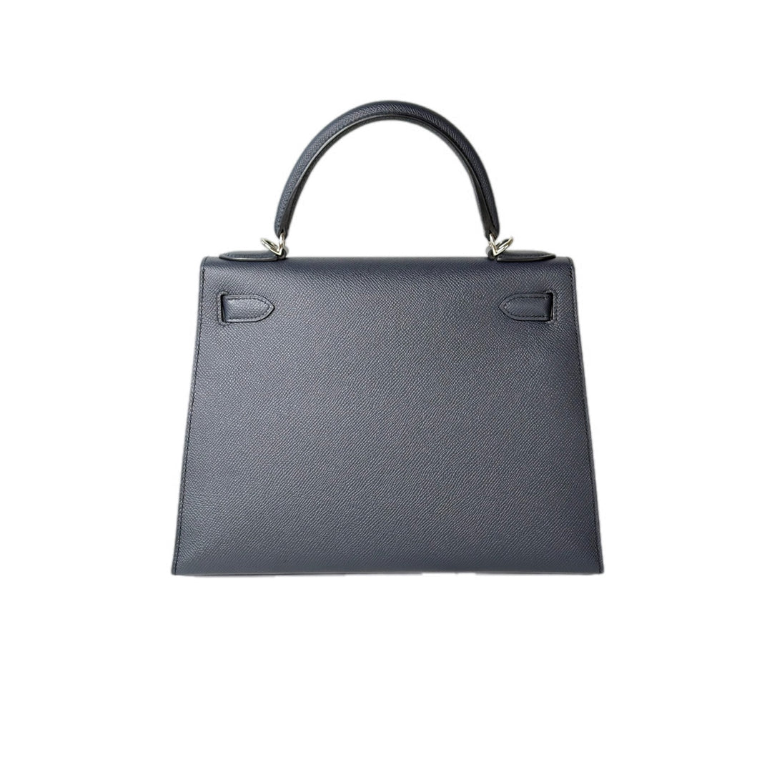 Hermes Kelly 28cm Bag Epsom 76 Blue Indigo