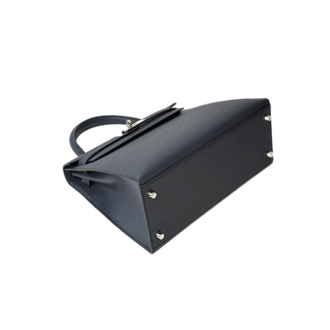 Hermes Kelly 28cm Bag Epsom 76 Blue Indigo