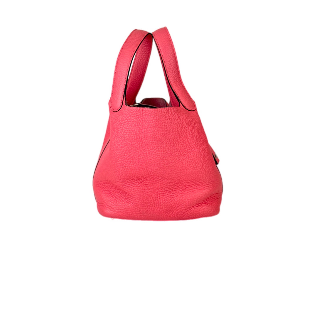 Hermes Picotin 18 Pink TC Leather Bag