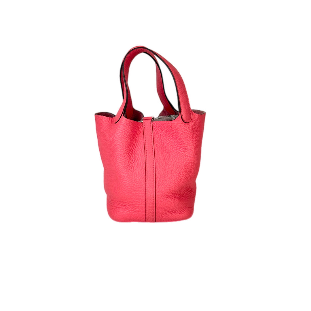 Hermes Picotin 18 Pink TC Leather Bag