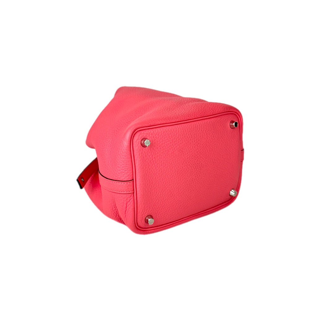 Hermes Picotin 18 Pink TC Leather Bag