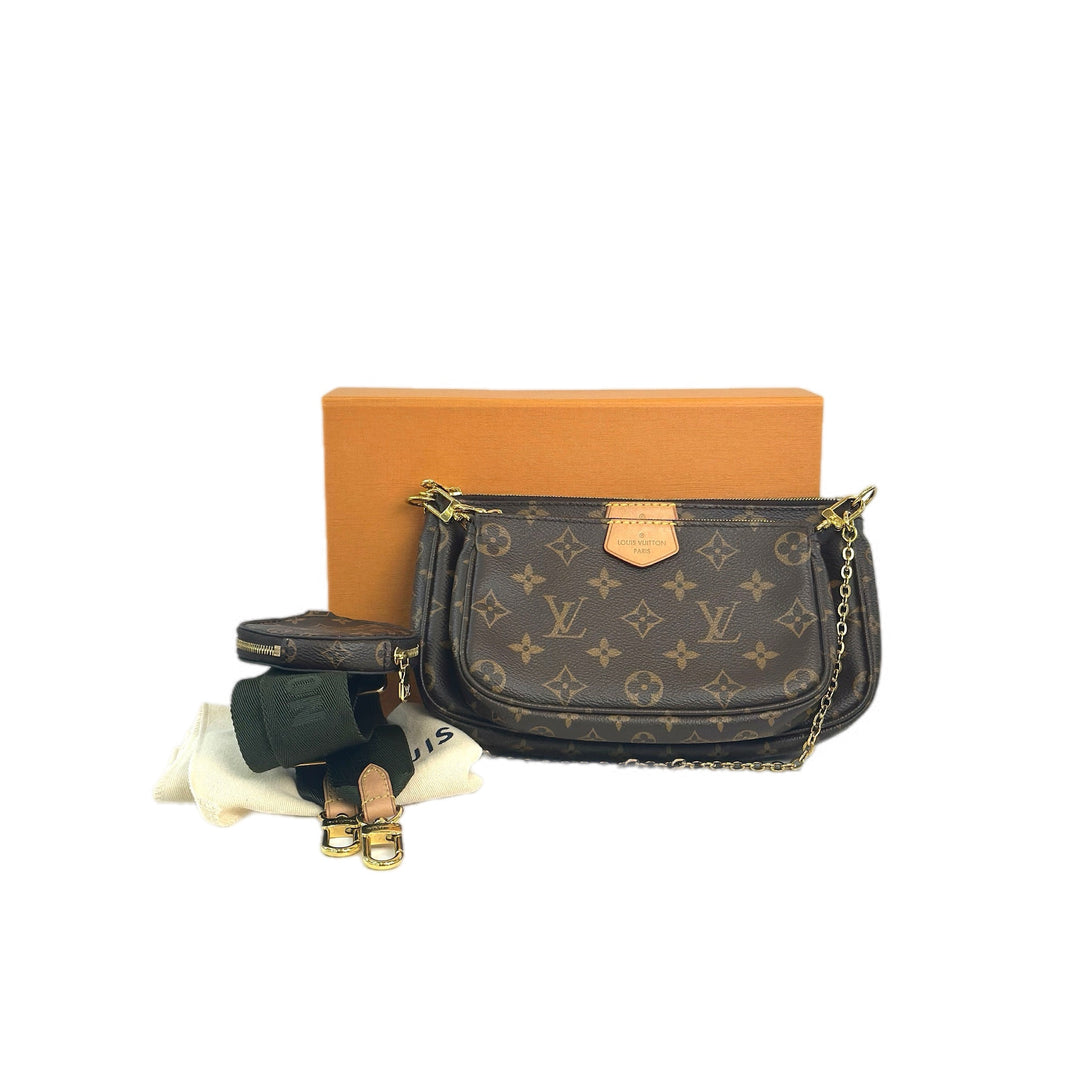 Louis Vuitton Pochette Multi Bag with Green strap