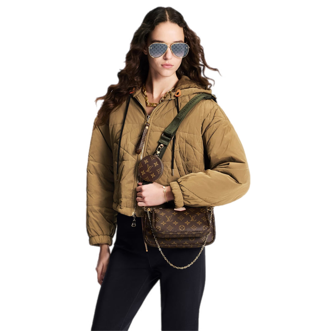 Louis Vuitton Pochette Multi Bag with Green strap