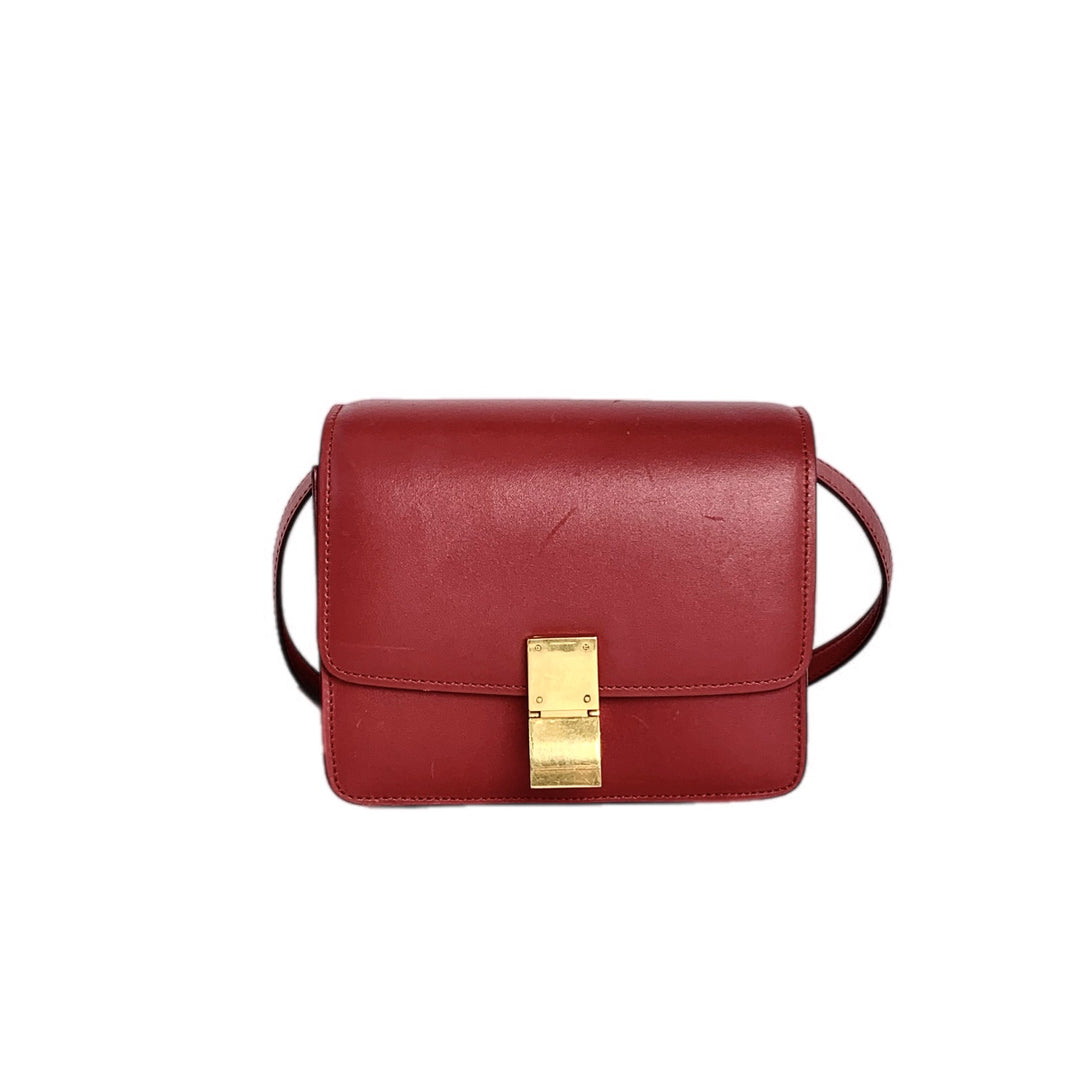Celine Small Classic Box Red