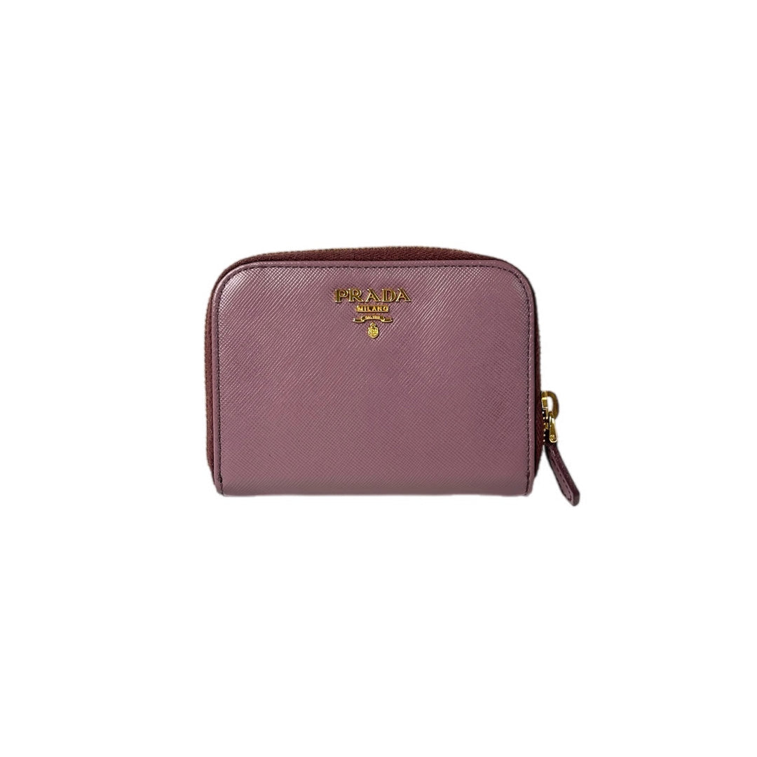 Prada Saffiano Wallet Zip pass case