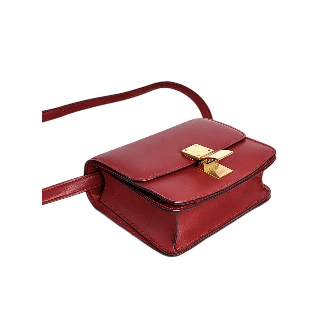 Celine Small Classic Box Red